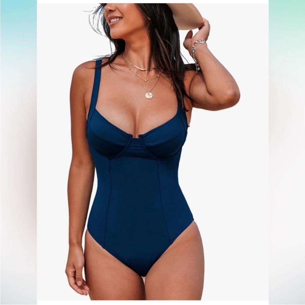 Cupshe Sweetheart Underwire Slim & Sculpt One-Piece XL NWT